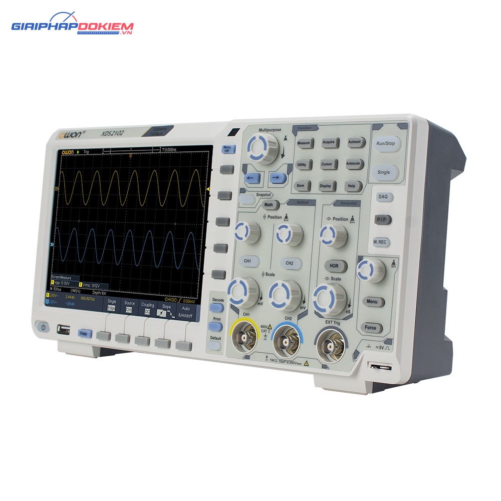 Máy hiện sóng số OWON XDS2102 100MHz, 1GS/s, 2CH+1 (External) 1 Máy hiện sóng số OWON XDS2102 100MHz, 1GS/s, 2CH+1 (External)