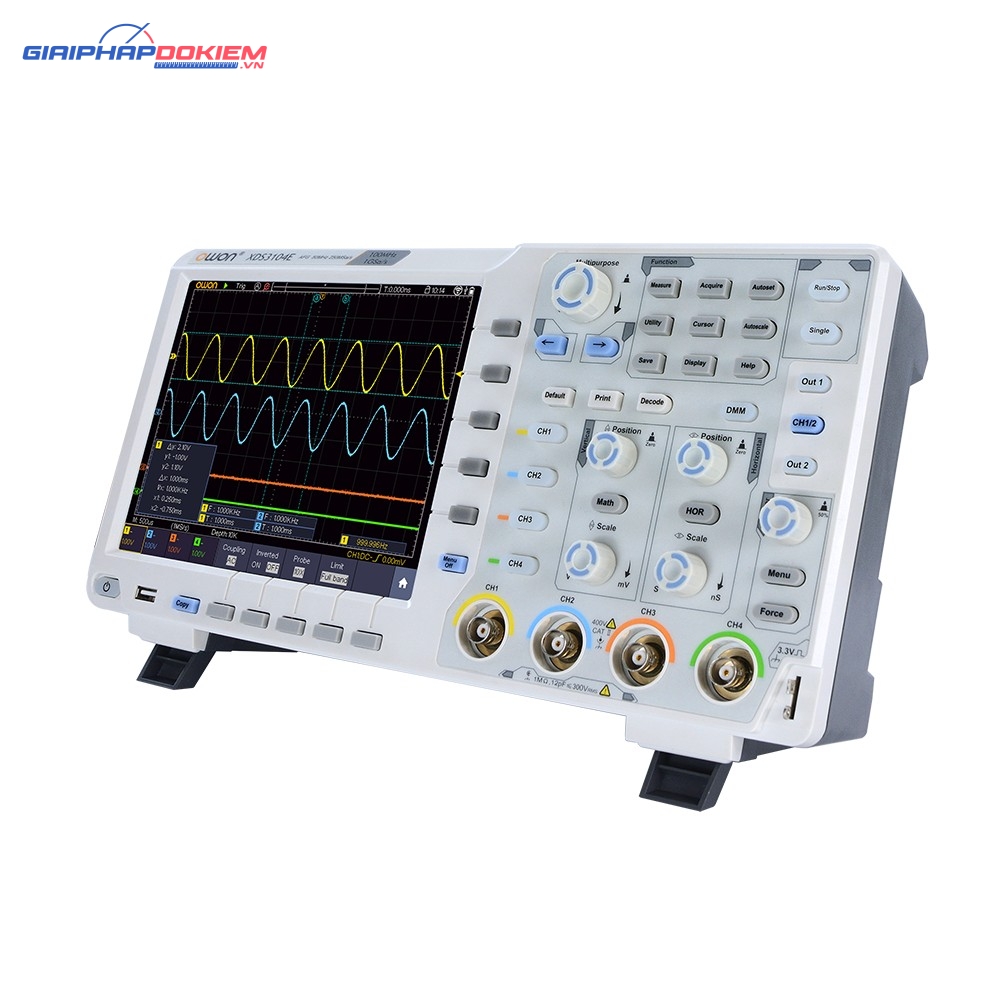 Máy hiện sóng số OWON XDS3064AE 60MHz, 1GS/s, 4 kênh 1 Máy hiện sóng số OWON XDS3064AE 60MHz, 1GS/s, 4 kênh
