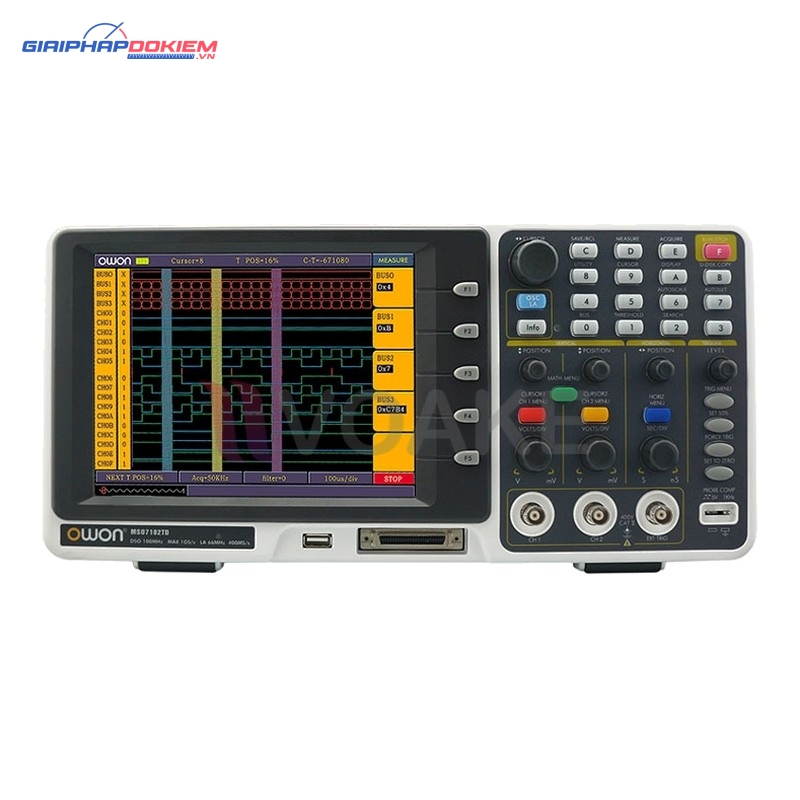 Máy hiện sóng số và phân tích logic OWON MSO8102T (100MHz, 2 kênh, 2GSa/s) 1 Máy hiện sóng số và phân tích logic OWON MSO8102T (100MHz, 2 kênh, 2GSa/s)