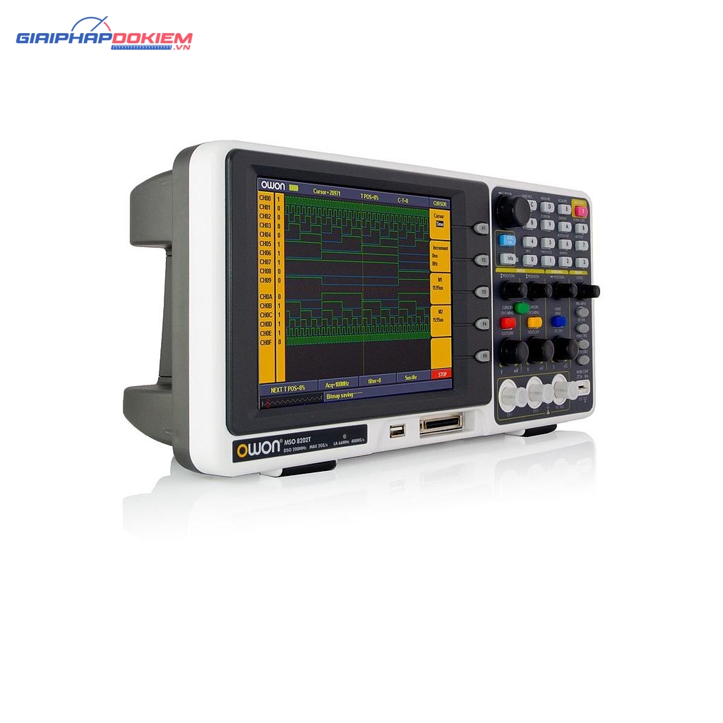 Máy hiện sóng số và phân tích logic OWON MSO8202T (200MHz, 2 CH, 2 GSa/s) 1 Máy hiện sóng số và phân tích logic OWON MSO8202T (200MHz, 2 CH, 2 GSa/s)
