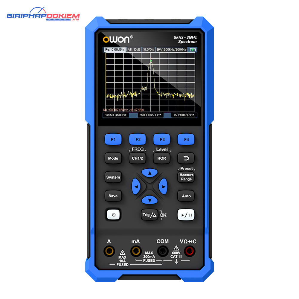 Máy phân tích phổ cầm tay đa năng OWON HSA2310 (9kHz-3GHz, 100MHz, 500MSa/s, 4 1/2 digits) 1 Máy phân tích phổ cầm tay đa năng OWON HSA2310 (9kHz-3GHz, 100MHz, 500MSa/s, 4 1/2 digits)