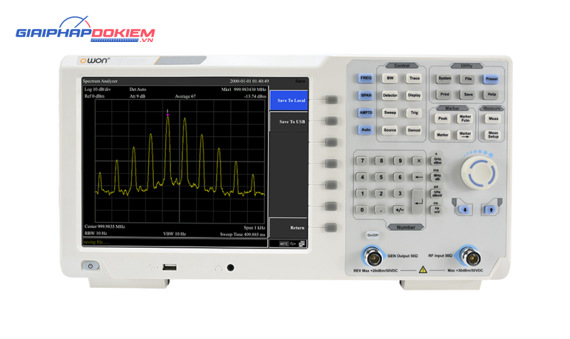 Máy phân tích phổ OWON XSA1032TG (9kHz - 3.2GHz) 1 Máy phân tích phổ OWON XSA1032TG (9kHz – 3.2GHz)