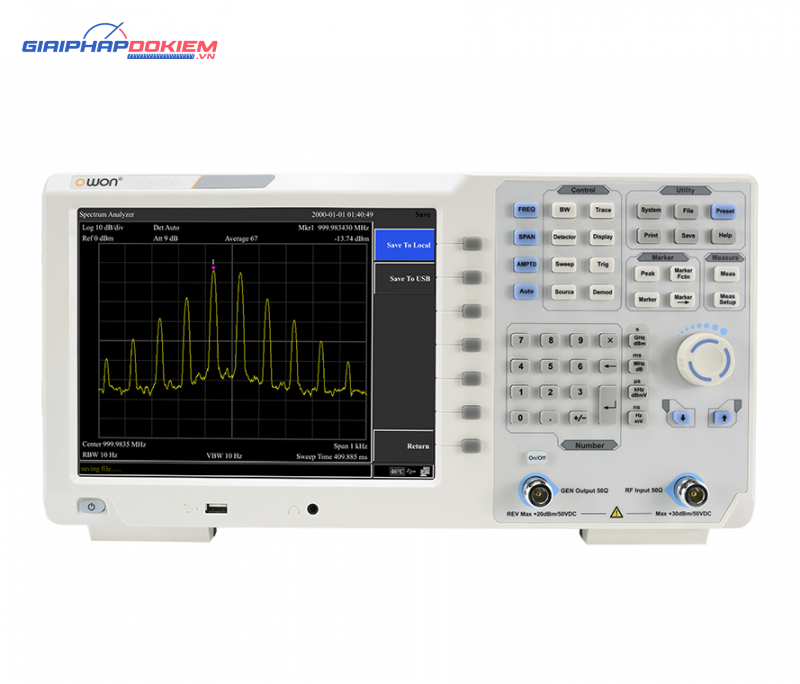 Máy phân tích phổ OWON XSA1036TG (9kHz~3.6GHz) 1 Máy phân tích phổ OWON XSA1036TG (9kHz~3.6GHz)