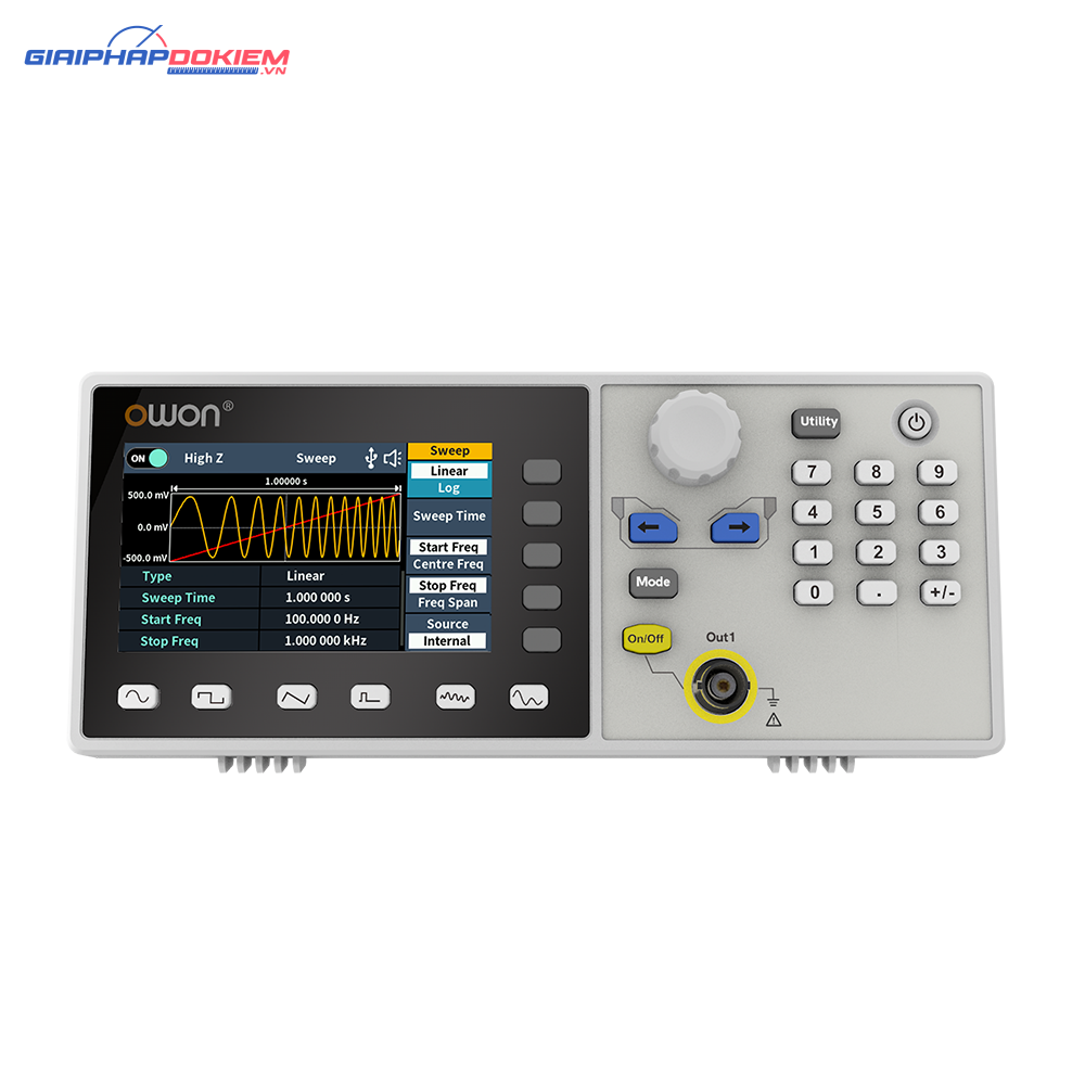 Máy phát xung OWON DGE1060 1 kênh 60MHz 1 Máy phát xung OWON DGE1060 1 kênh 60MHz