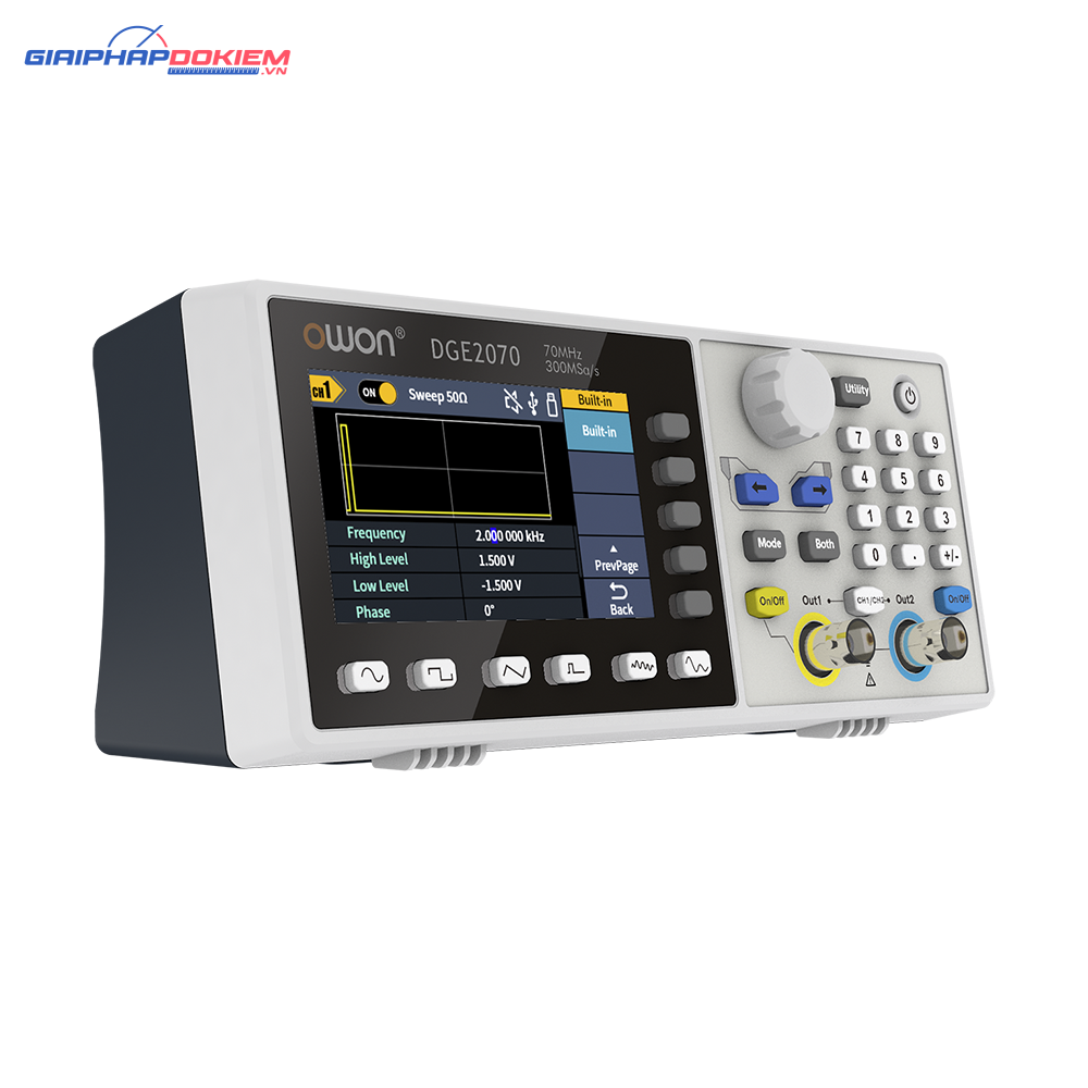 Máy phát xung OWON DGE2070 2 kênh 70 MHz 1 Máy phát xung OWON DGE2070 2 kênh 70 MHz