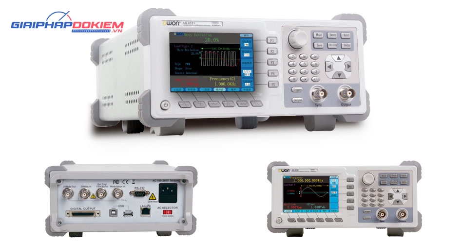 Máy phát xung tùy ý OWON AG1022 25MHz 2 kênh 1 Máy phát xung tùy ý OWON AG1022 25MHz 2 kênh