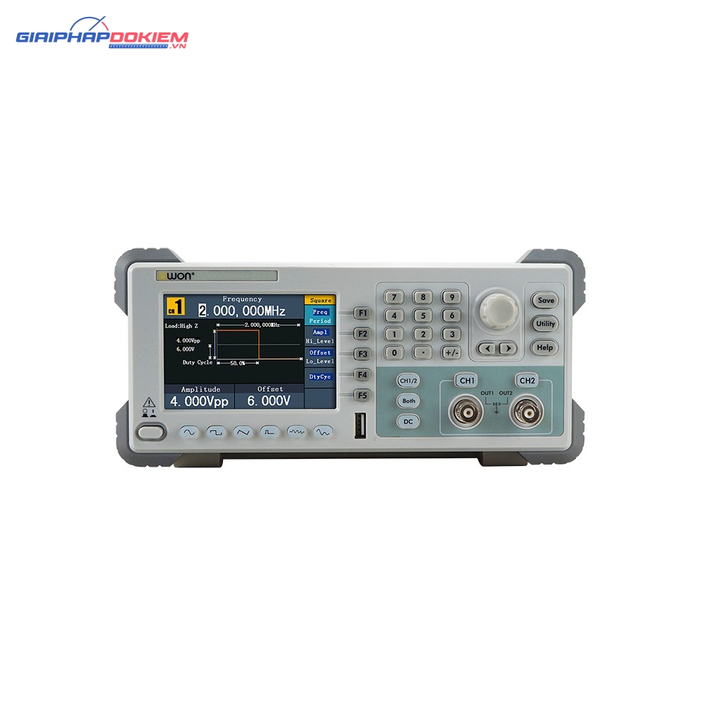 Máy phát xung tùy ý OWON AG1022F (25MHz, 2 kênh, Modulation) 1 Máy phát xung tùy ý OWON AG1022F (25MHz, 2 kênh, Modulation)