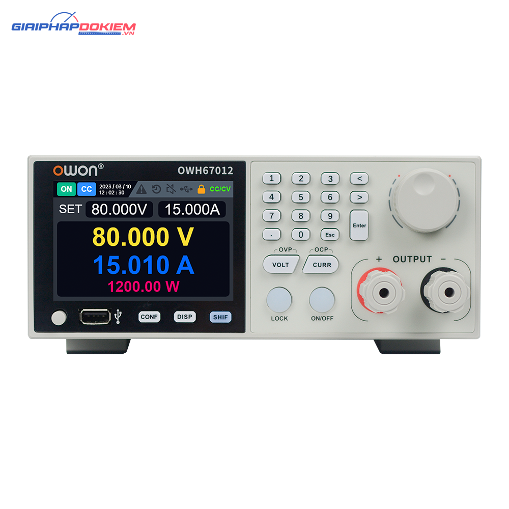 Nguồn DC công suất cao OWON OWH67030-150 (150V/30A/3000W, 1 kênh) 1 Nguồn DC công suất cao OWON OWH67030-150 (150V/30A/3000W, 1 kênh)