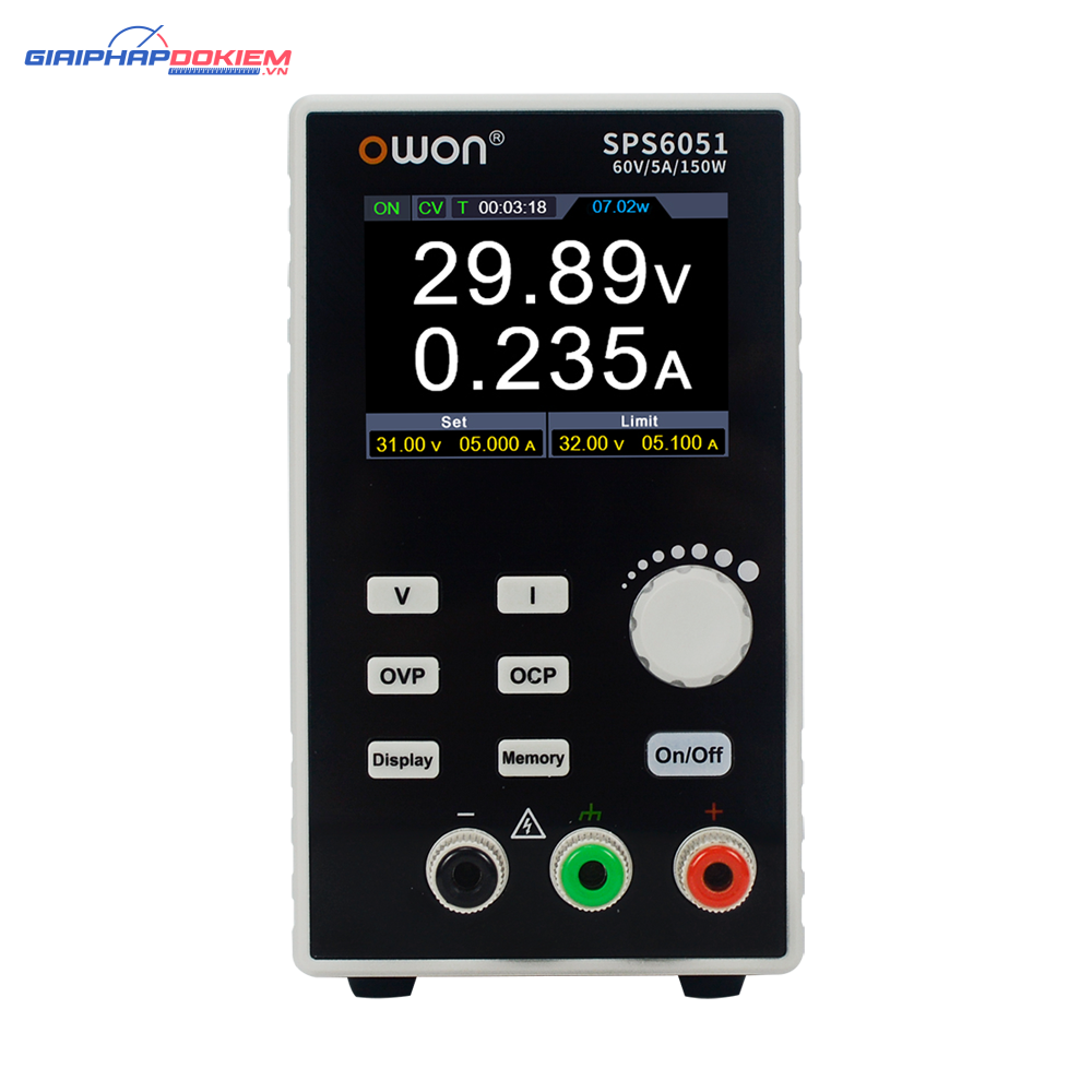 Nguồn điện DC lập trình OWON SPS3081 1 kênh (30V 8A 120W) 1 Nguồn điện DC lập trình OWON SPS3081 1 kênh (30V 8A 120W)