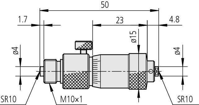 Panme Đo Trong Dạng Thanh Nối Cơ Khí 2-40" Mitutoyo137-214 10 panme thanh do trong dien tu 137 201 bs2