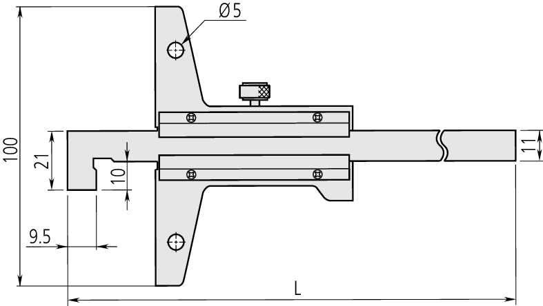 Thước cặp đo sâu cơ khí 0-150mm, 0,05mm Mitutoyo 527-401 15 Hình ảnh chi tiết sản phẩm 3