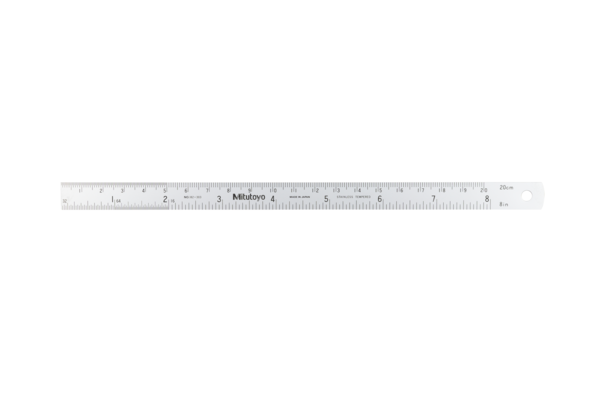 Thước Lá Thép 200mm/8", Metric/Inch Mitutoyo 182-303 6 Thước lá thép Mitutoyo